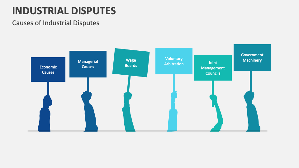 Industrial Disputes PowerPoint and Google Slides Template PPT Slides