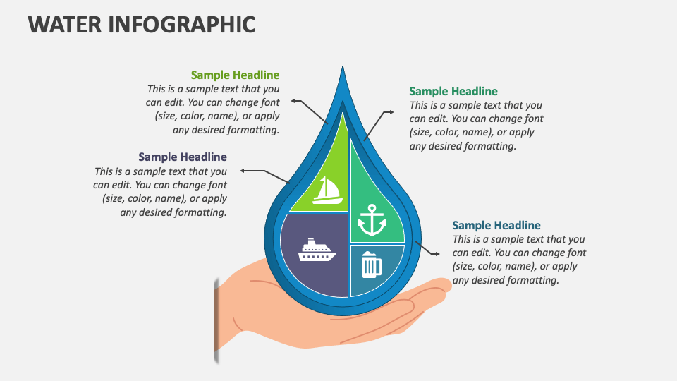 Water Infographic PowerPoint and Google Slides Template - PPT Slides