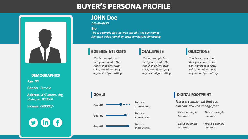 Buyer Persona PowerPoint and Google Slides Template - PPT Slides