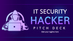 IT Security Hacker Pitch Deck - Slide 1