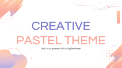 Creative Pastel Presentation Theme - Slide 1