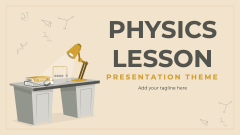 Physics Lesson Presentation Theme - Slide 1