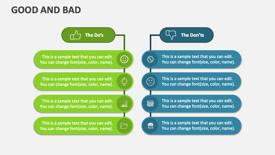 good and bad presentation slides