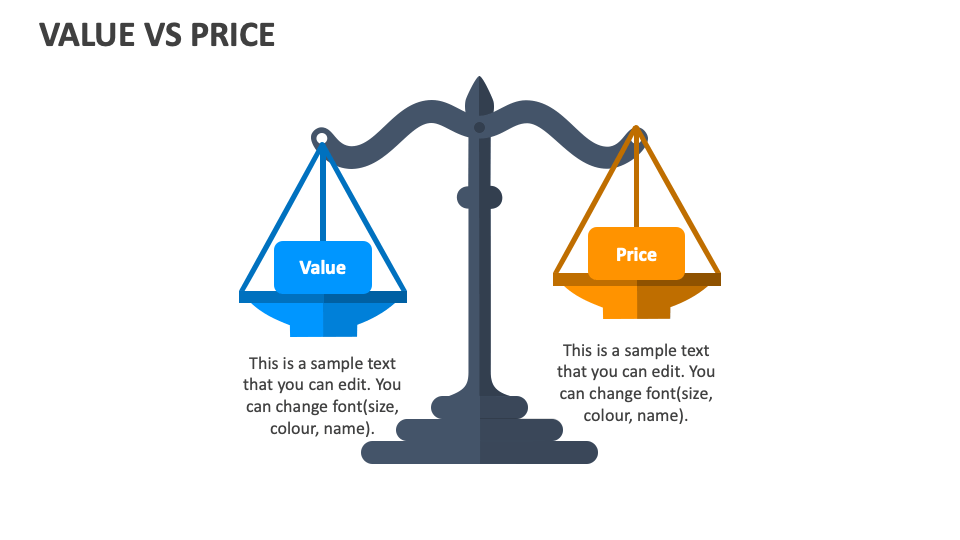 Value Vs Price PowerPoint and Google Slides Template - PPT Slides