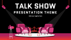 Talk Show Presentation Theme - Slide 1