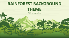 Rainforest Background theme - Slide 1