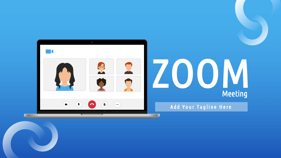 Zoom Meeting Presentation Theme for PowerPoint and Google Slides PPT Slides